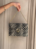 BOW 18 DETAILS - ZEBRA BAG 3259 - BLACK/WHITE