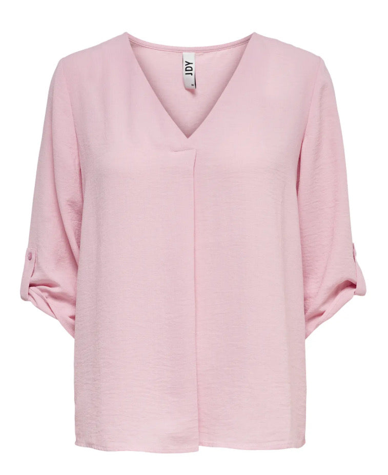 JDY - DIVYA 3/4 TOP - BLEACHED MAUVE