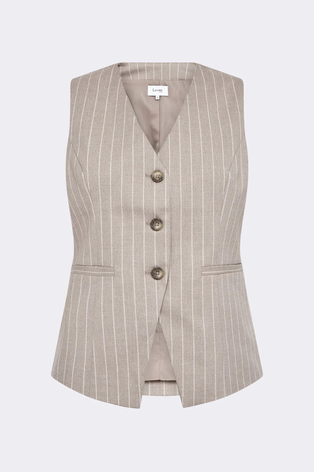 LEVETÉ ROOM - PAMMY VÄST 101259 - CAMEL 8845C