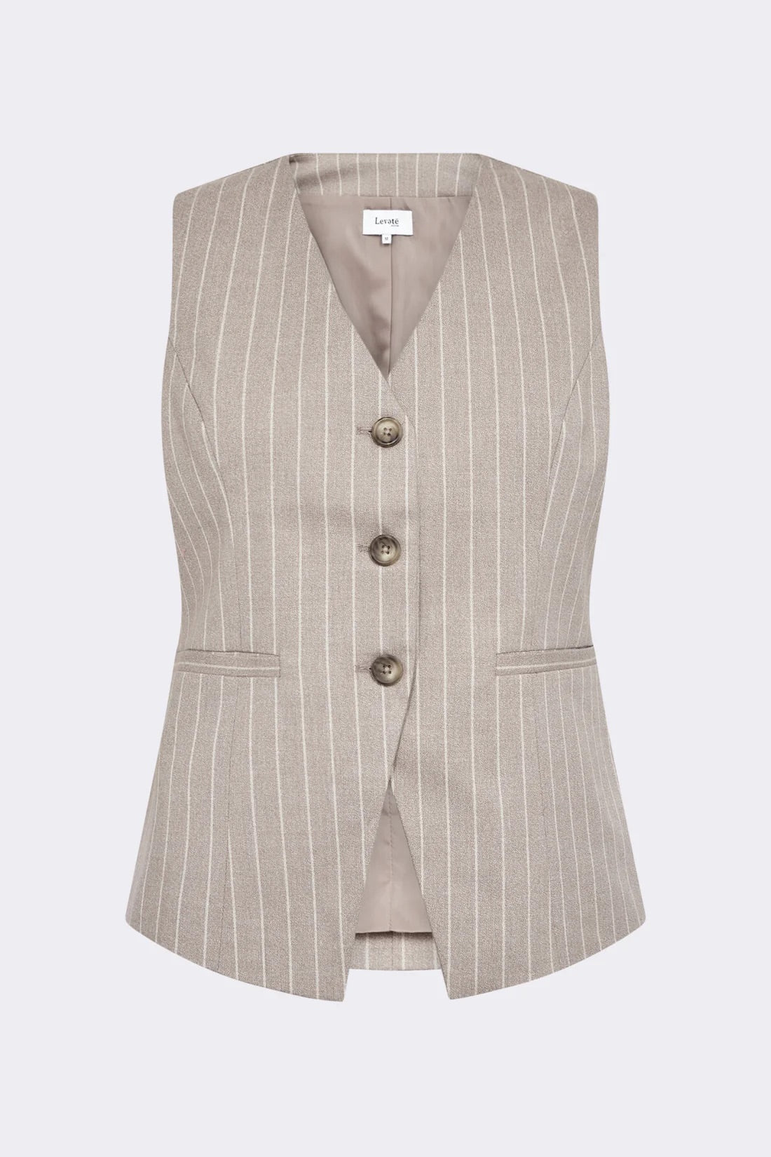 LEVETÉ ROOM - PAMMY VÄST 101259 - CAMEL 8845C