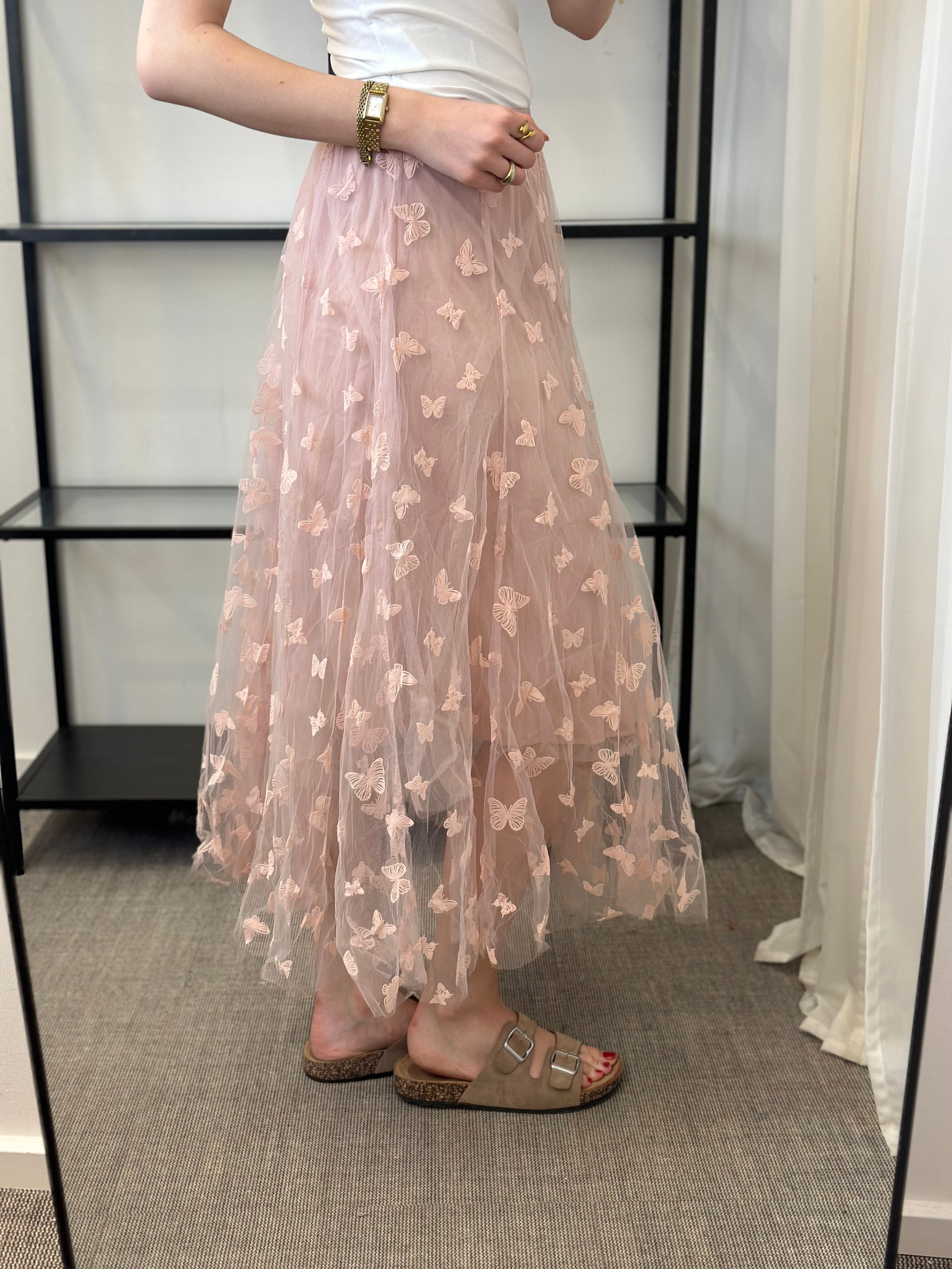 JÖRLEVIK - BUTTERFLY SKIRT - PINK