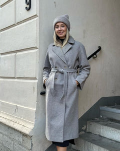 PIECES - MARBEL LONG COAT - MOREL