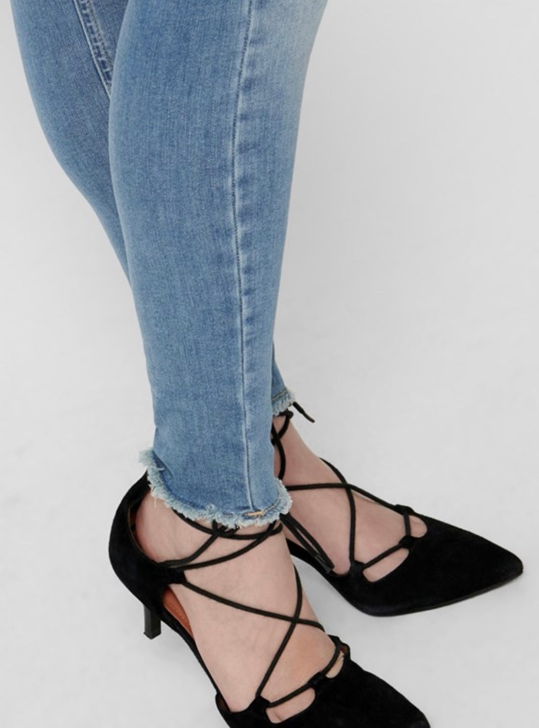 ONLY - BLUSH MID SK AK RW DNM - LIGHT BLUE DENIM