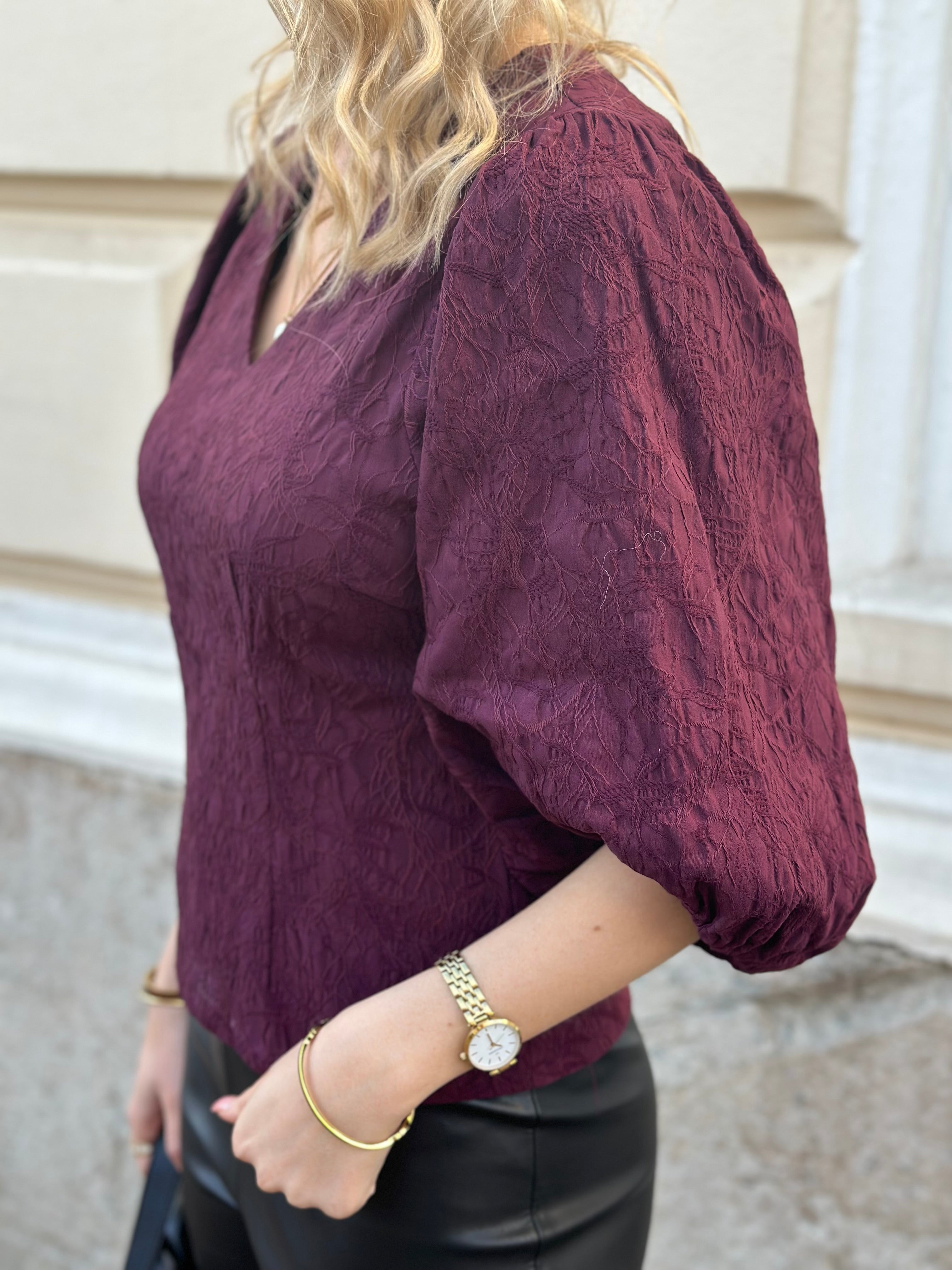 SOAKED - MAYBEL BLUSE 3/4 - WINETASTING