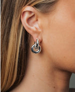 Ladda upp bild till gallerivisning, BOW19 DETAILS - KNOT EARRINGS - SILVER
