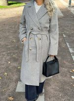 Ladda upp bild till gallerivisning, PIECES - MARBEL LONG COAT - MOREL
