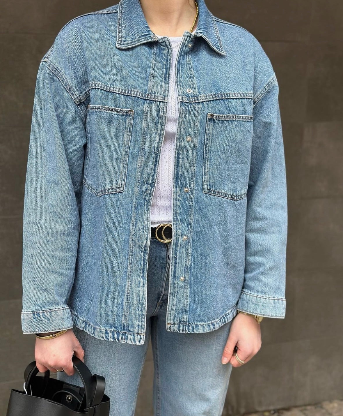 ONLY - EMMIE L/S SHIRT - LIGHT BLUE DENIM