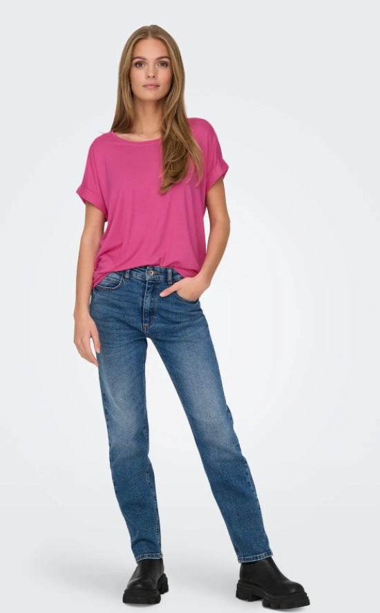 ONLY - MOSTER O-NECK TOP - GIN FIZZ