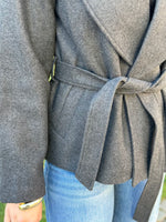 Ladda upp bild till gallerivisning, ONLY - AUGUSTA LIFE SHORT COAT - DARK GREY MELANGE

