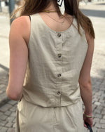 Ladda upp bild till gallerivisning, LEVETÉ - LEA TOP - BEIGE
