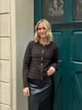ONLY - CABALA LS CABEL CARDIGAN - COFFEE BEAN/SILVER