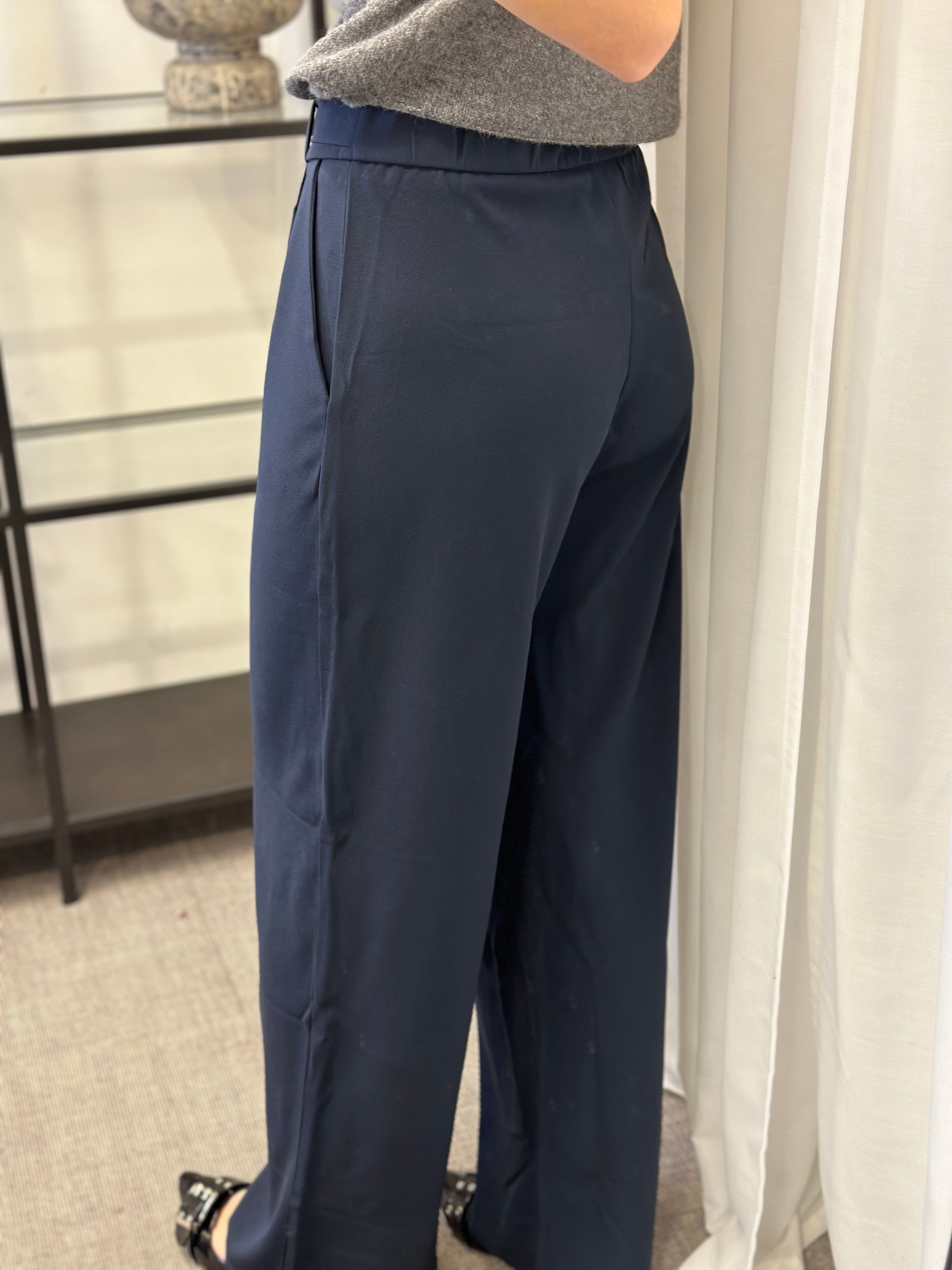 JDY - GEGGO LIFE BELT PANT - TOTAL ECLIPSE/BELT