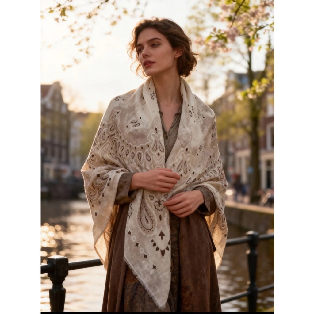 MARTA - DANNA SCARF - BEIGE