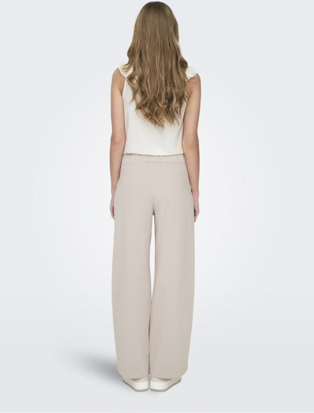 JDY - GEGGO NEW LONG PANT - CHATEAU GRAY/BLACK BUTT