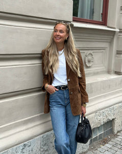 VEROMODA - PERNILLE LA SUEDE JACKET - CHOCOLATE FONDANT