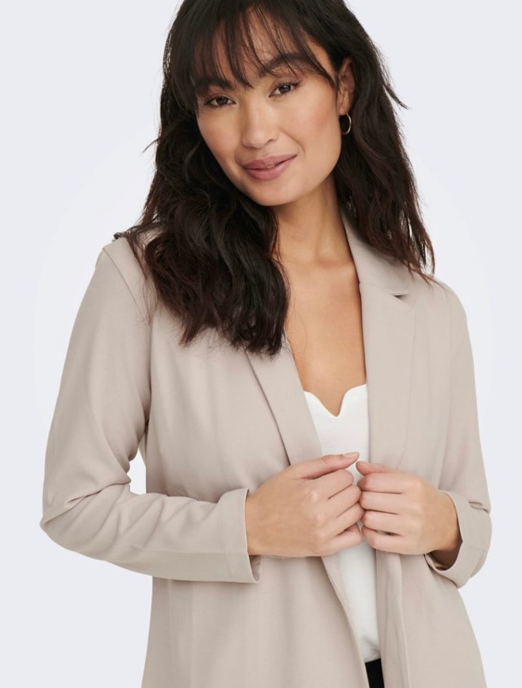 JDY - GEGGO L/S BLAZER - CHATEAU GRAY