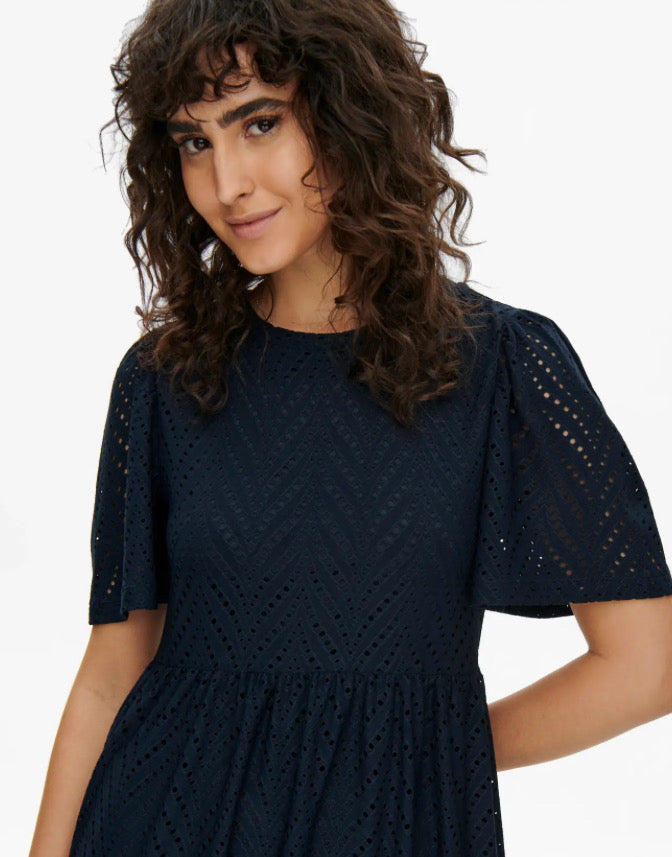 JDY - CARLA CATHINKA S/S DRESS - SKY CAPTAIN