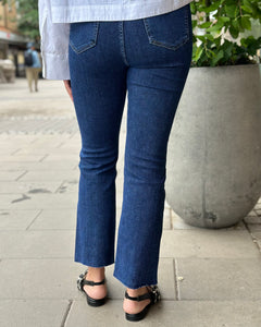 COSY HOUSE - FLARED JEANS - DARK BLUE DENIM