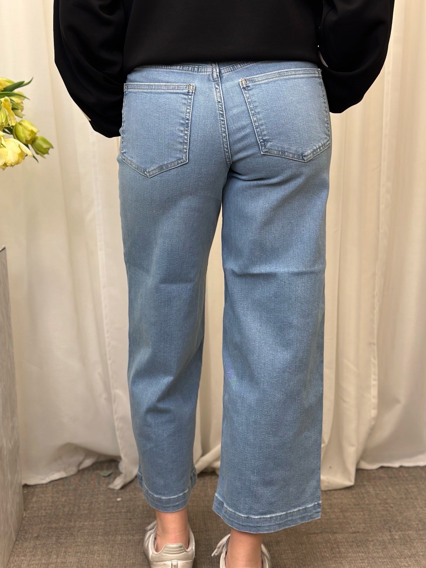 ONLY - MADISON BLUSH HW CROP 15349022 - LIGHT BLUE DENIM