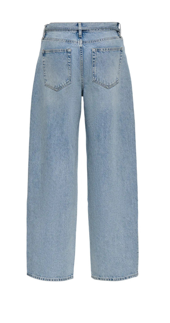 ONLY - GIANNA MW STAIGHT DOT450 - LIGHT BLUE DENIM