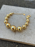 BOW19DETAILS - BEAD BRACELET - GOLD