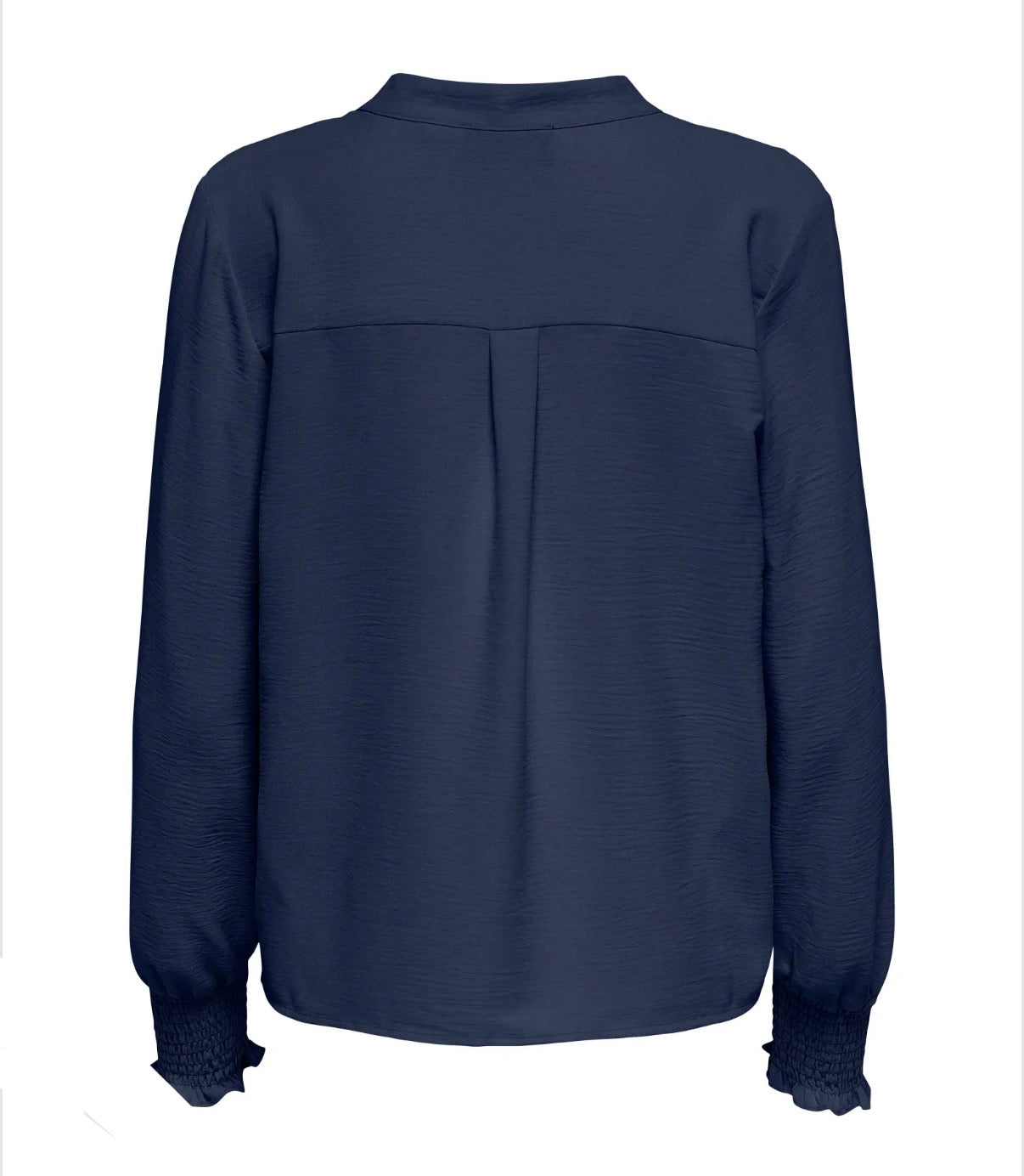 ONLY - METTE V-NECK LS SMOCK TOP - NAVAL ACADEMY