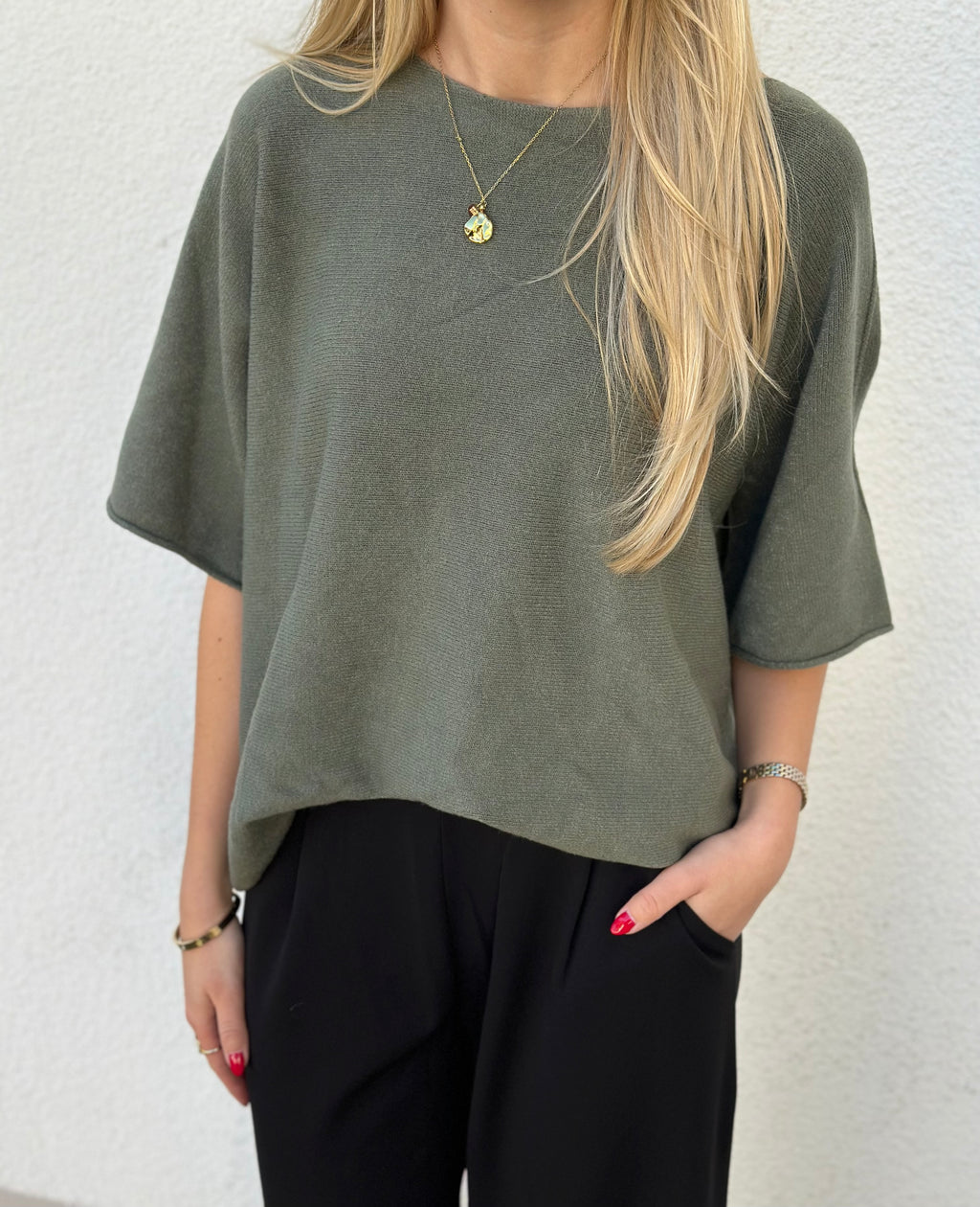 MARTA - STICKAD TRÖJA 5003 - MILITARY