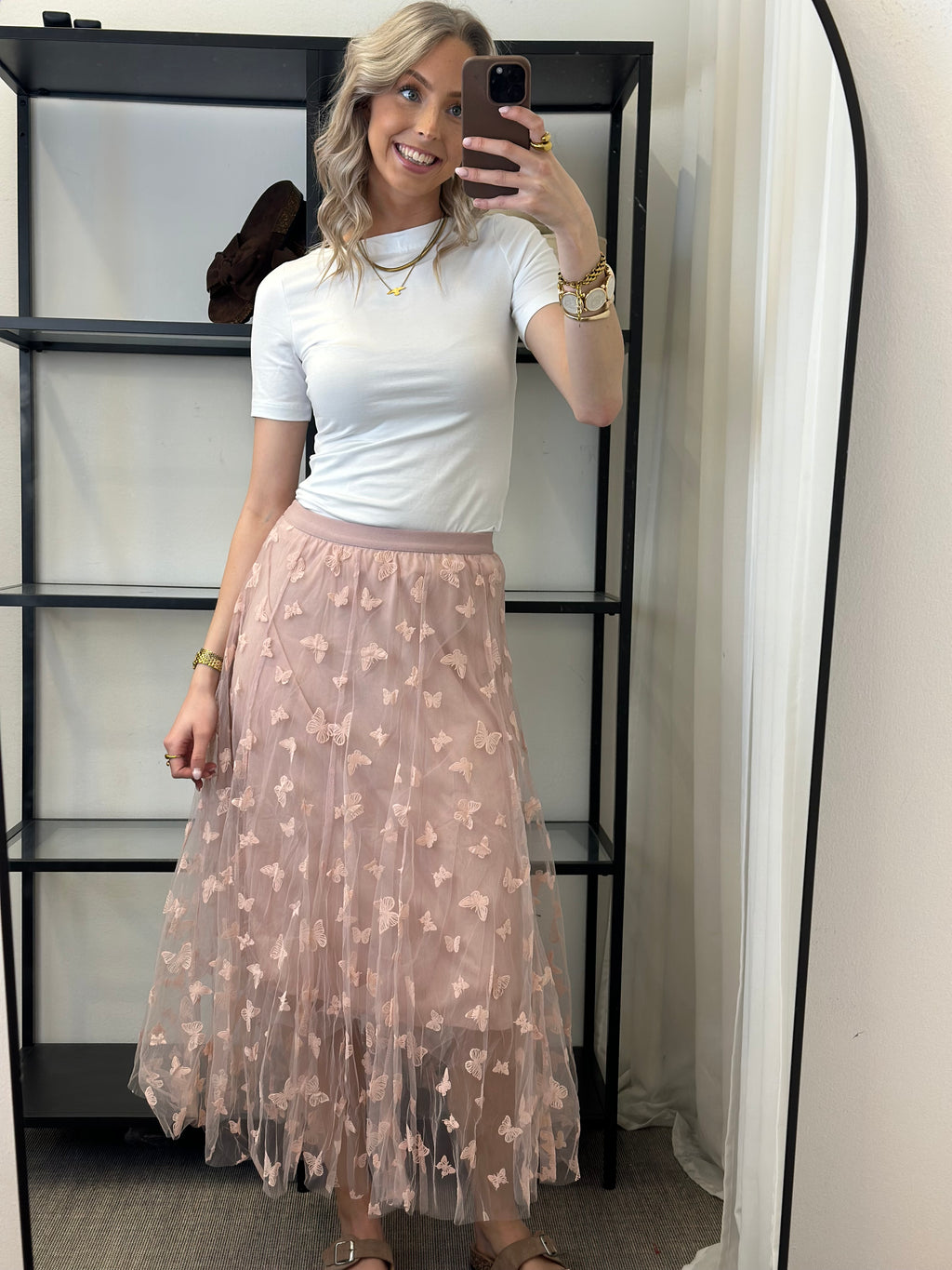 JÖRLEVIK - BUTTERFLY SKIRT - PINK