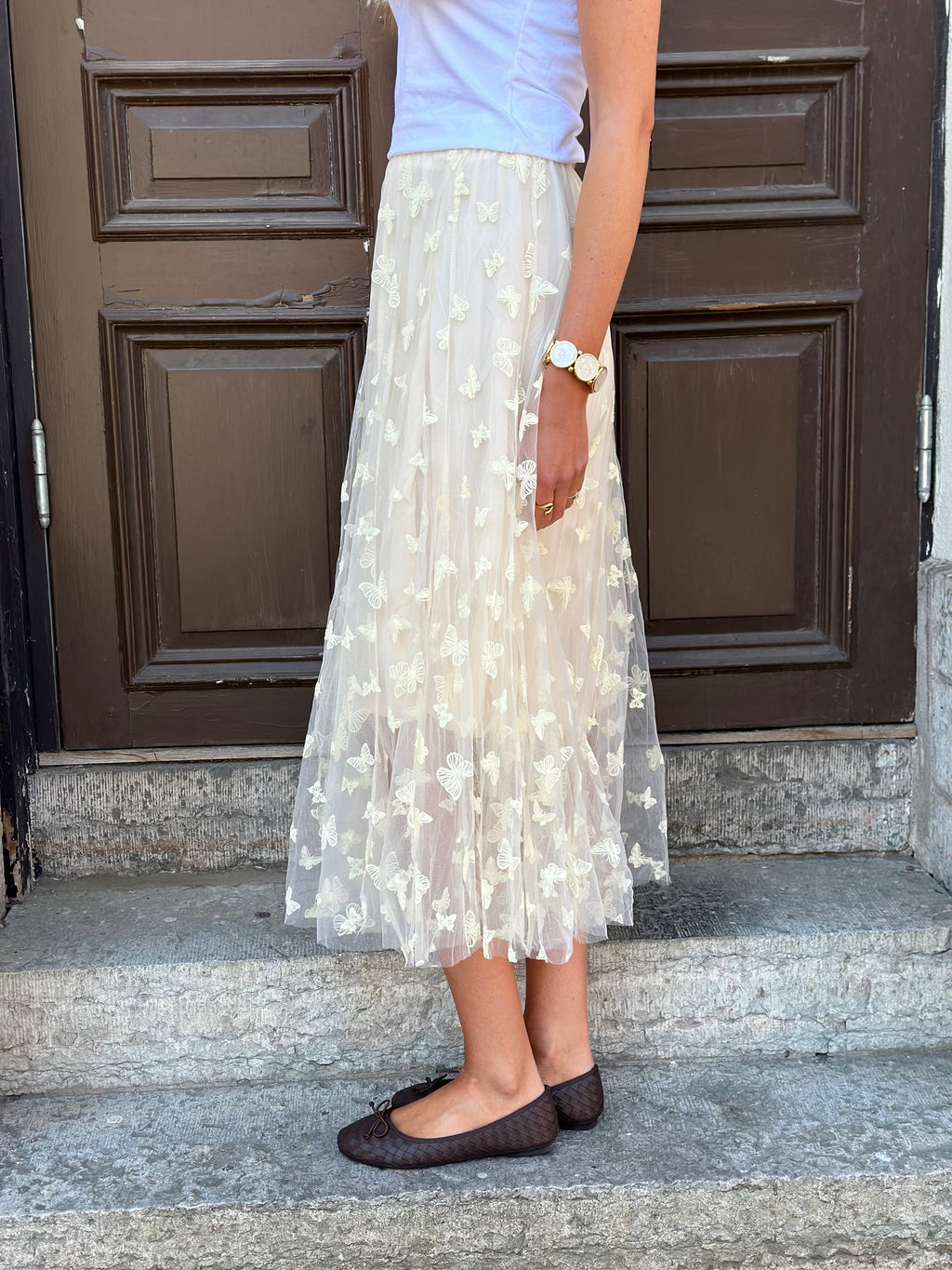 JÖRLEVIK - BUTTERFLY SKIRT - LIGHT YELLOW
