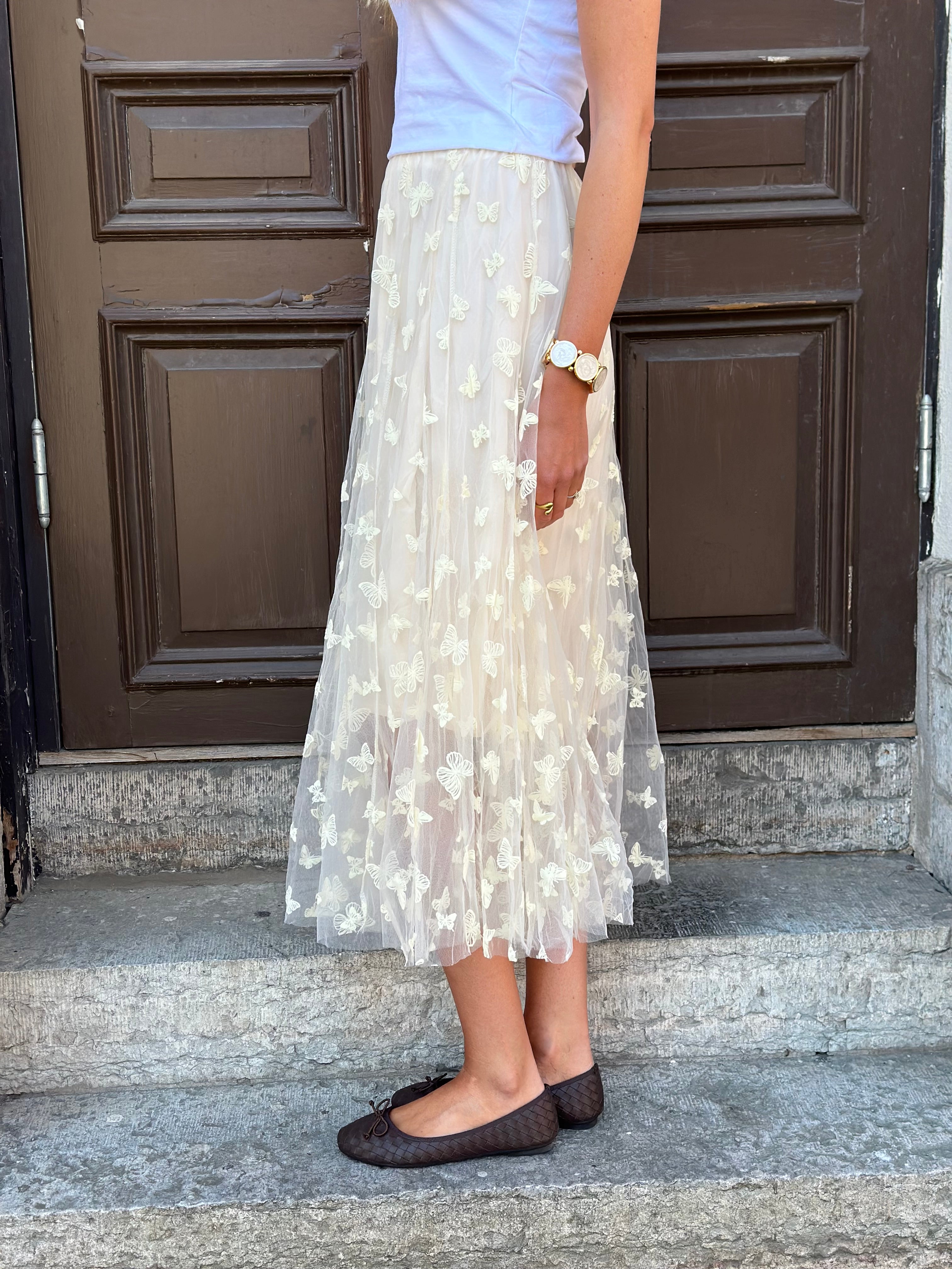 JÖRLEVIK - BUTTERFLY SKIRT - LIGHT YELLOW