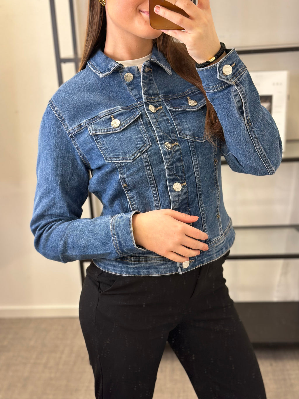 ONLY - WONDER JACKET - MEDIUM BLUE DENIM