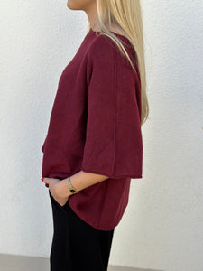 MARTA - STICKAD TRÖJA 5003 - WINE