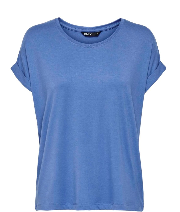 ONLY - MOSTER O-NECK TOP - BLUE YONDER