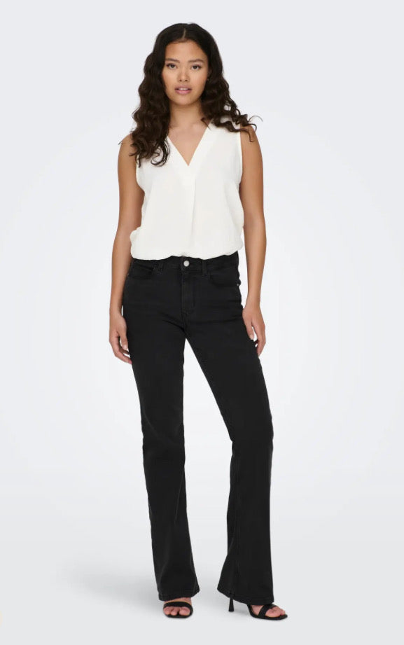 JDY - DIVYA LIFE S/L TOP DIA - CLOUD DANCER