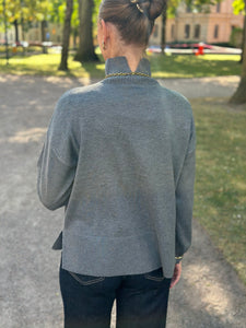ONLY - COCO LIFE LS HIGH NECK - MEDIUM GREY MELANGE