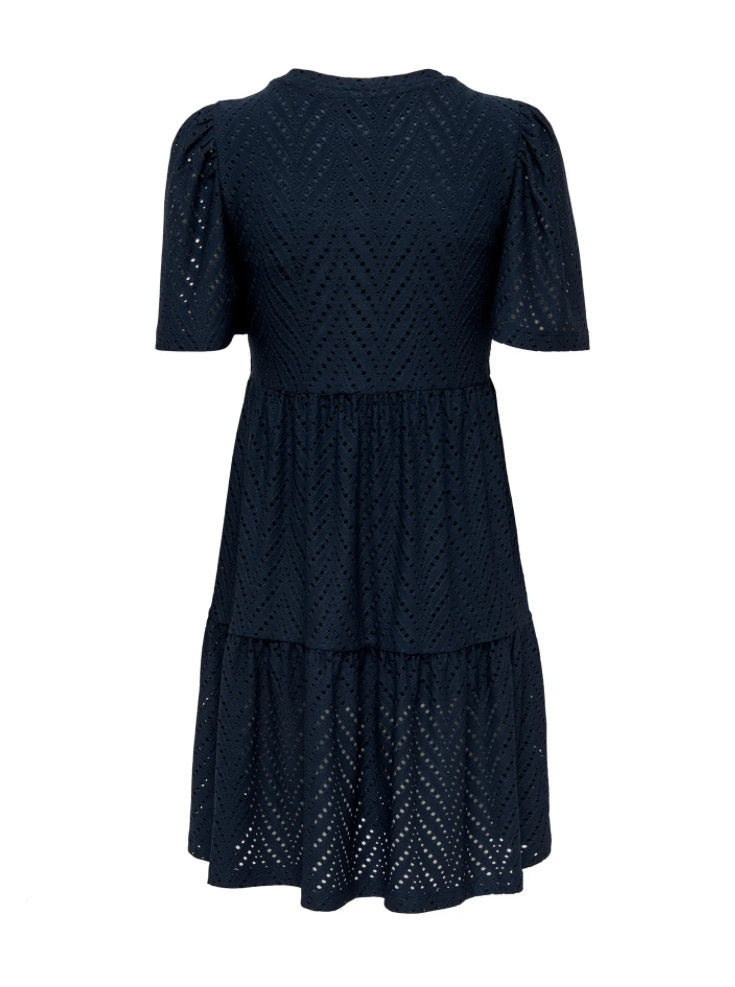 JDY - CARLA CATHINKA S/S DRESS - SKY CAPTAIN