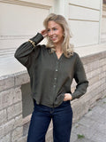 VEROMODA - MELANEY QUEENY LS SHIRT - FOREST NIGHT