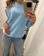 Ladda upp bild till gallerivisning, VERO MODA - PERNILLE BEA LS SWEATSHIRT BOX JRS - AIRY BLUE/FEEL
