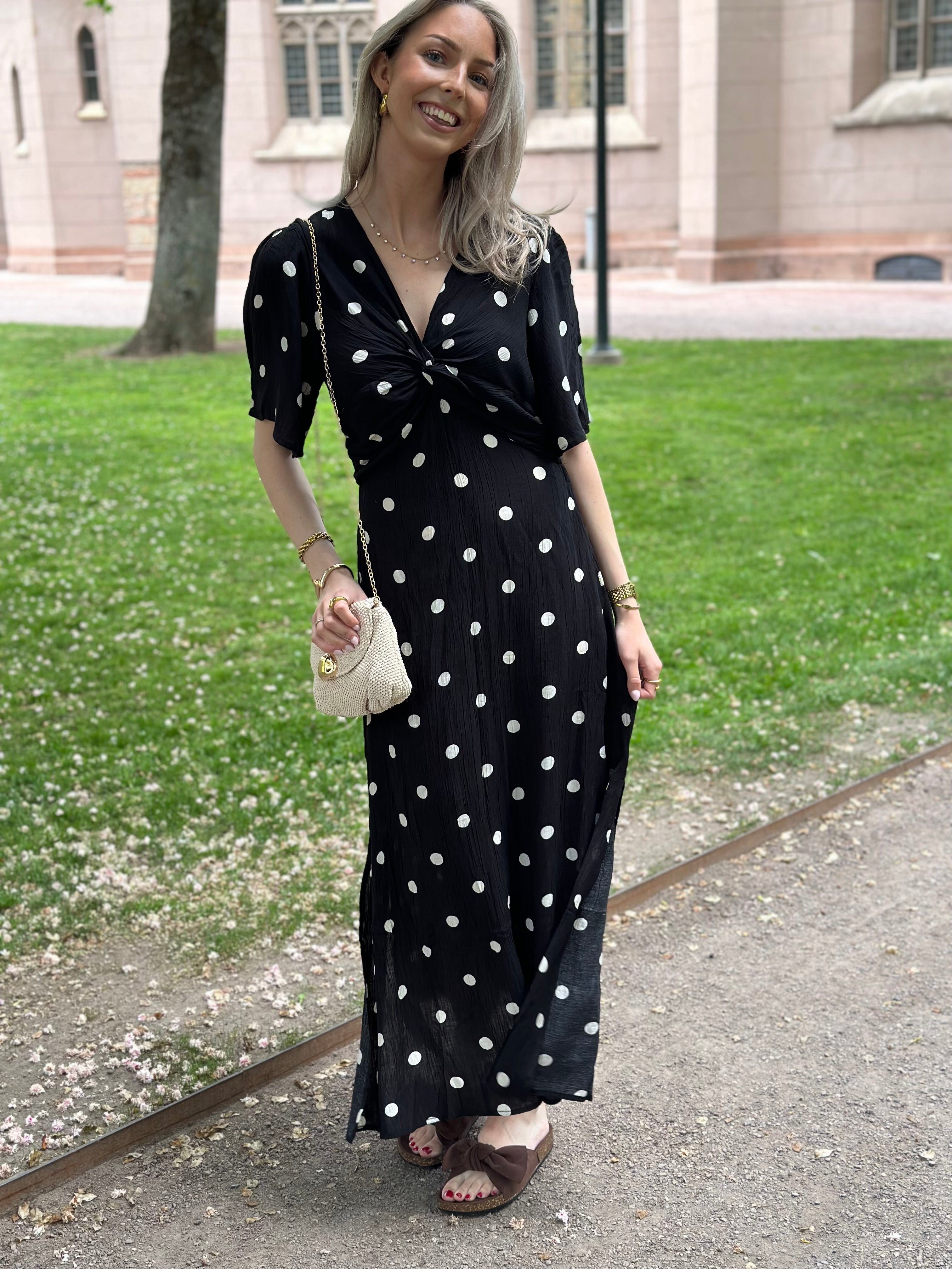 COSY HOUSE - DOT DRESS - BLACK