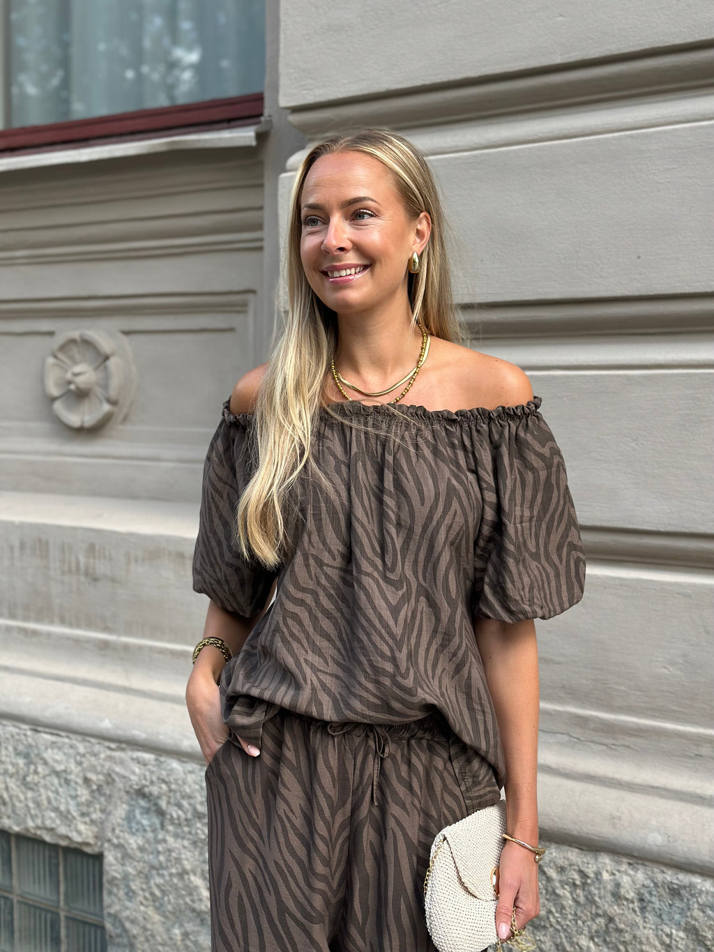 MARTA - LUCIANA TOP 26136 - ZEBRA BROWN