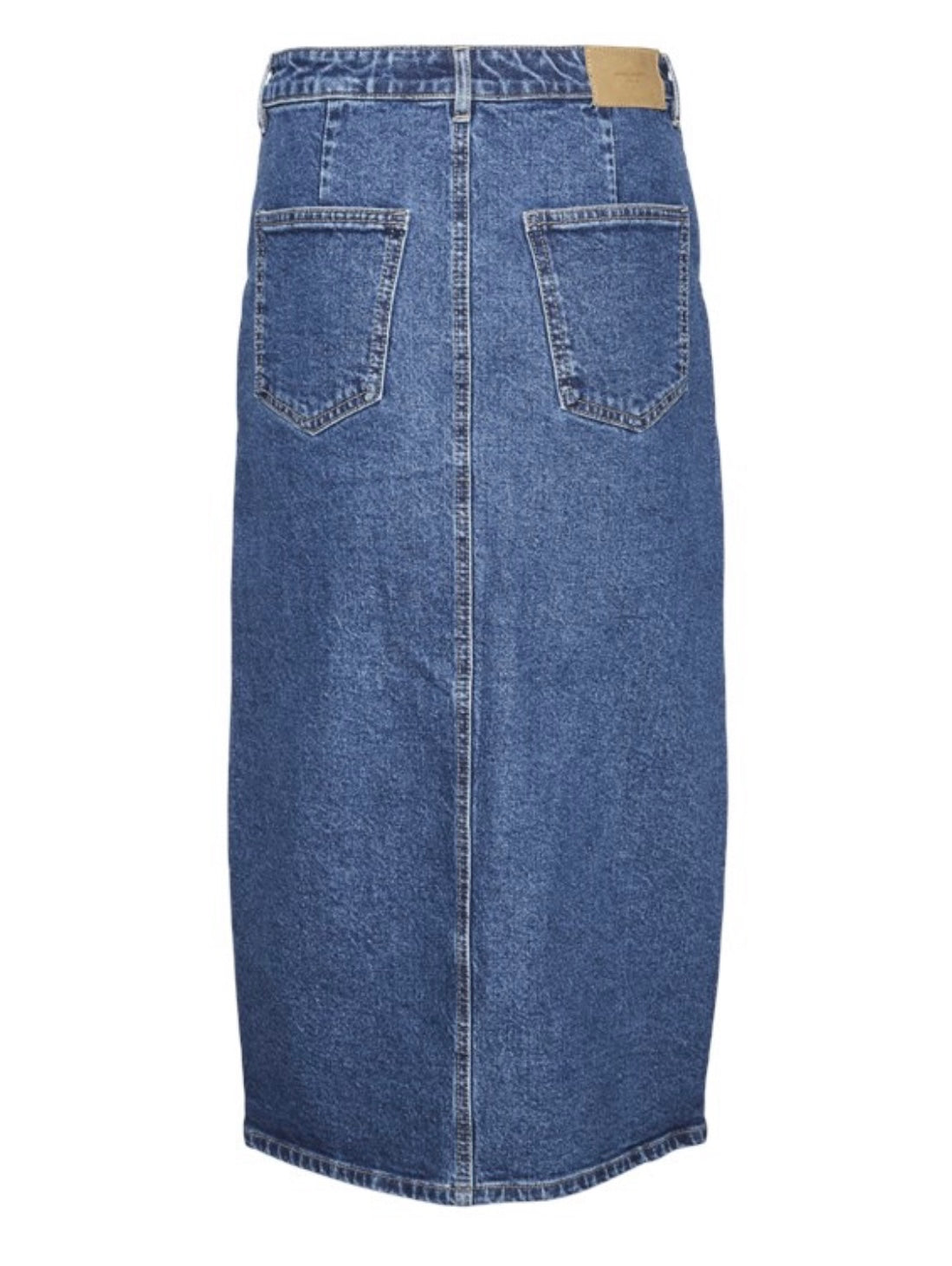VERO MODA - VERI HR CALF DENIM SKIRT - MEDIUM BLUE DENIM