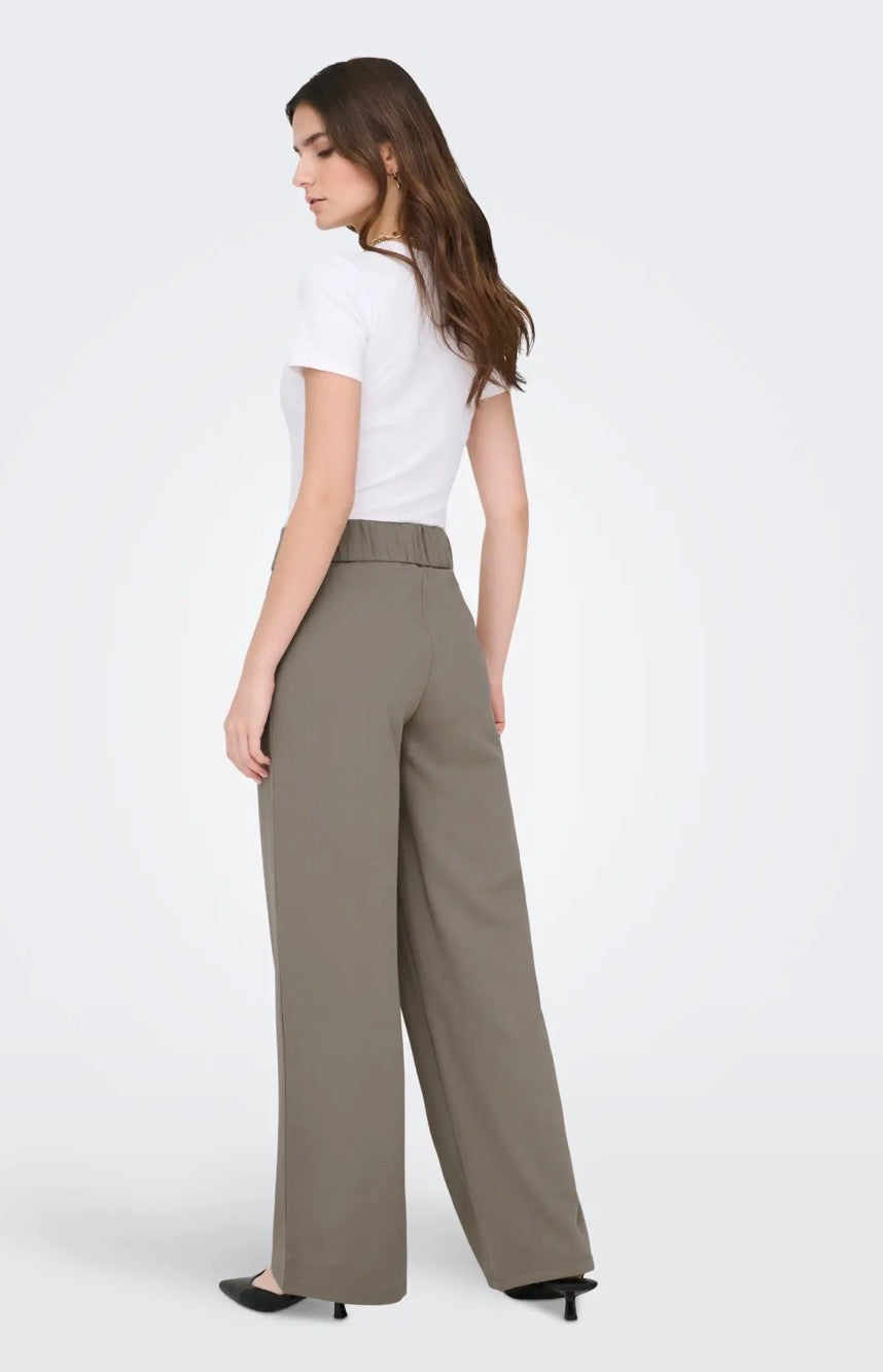 JDY - LOUISVILLE CATIA WIDE PANTS - DRIFTWOOD