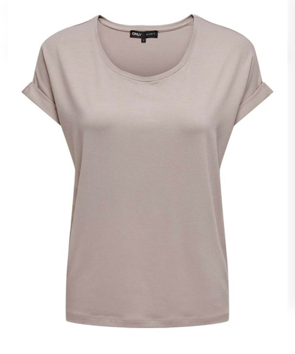 ONLY - MOSTER S/S O-NECK TOP - ETHEREA
