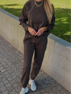 LEVETÉ ROOM - LR-NUKA SWEATPANT - BROWN