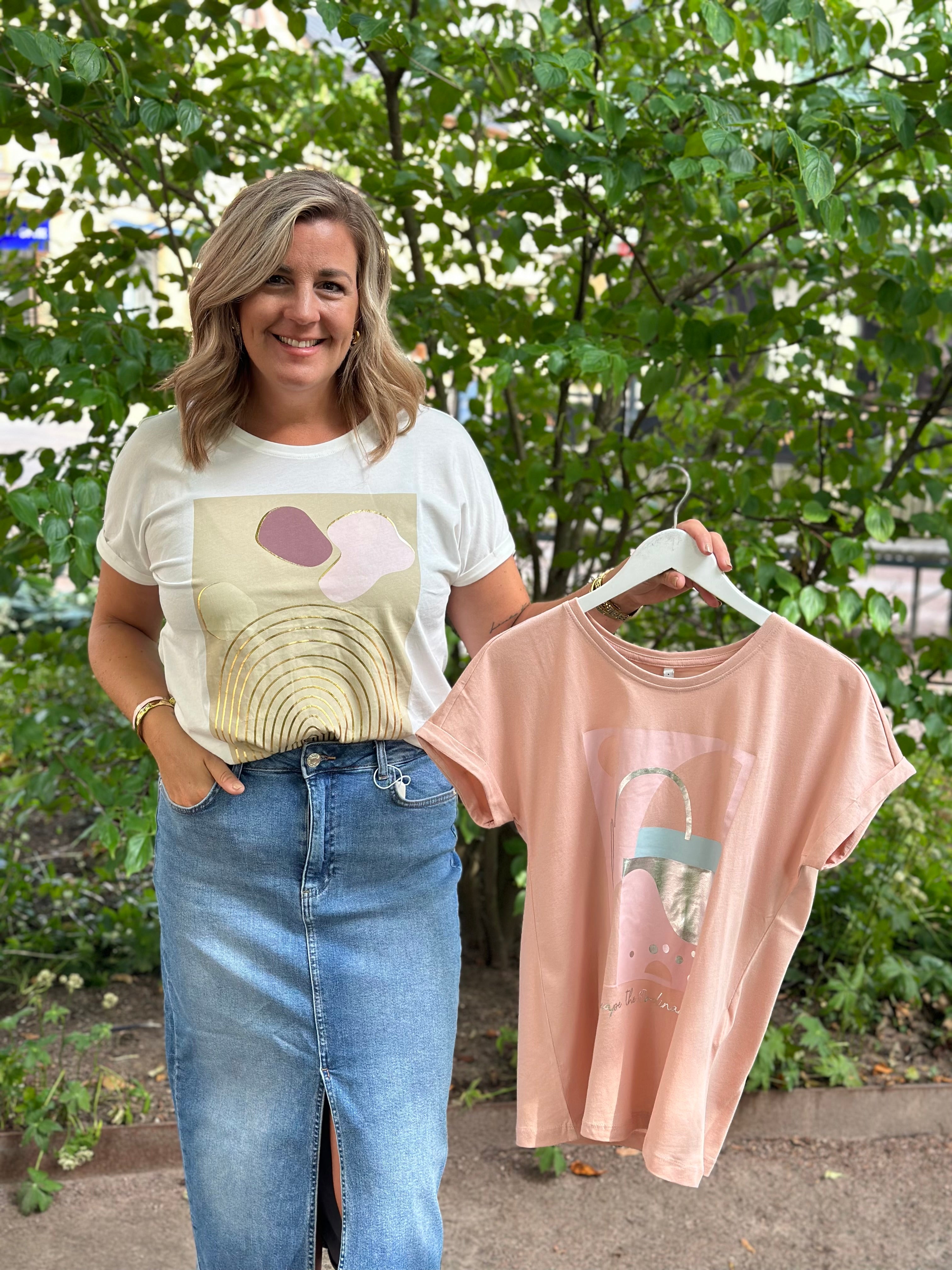 ONLY - 30 FELUCA TEE - MISTY ROSE/ORDINARY