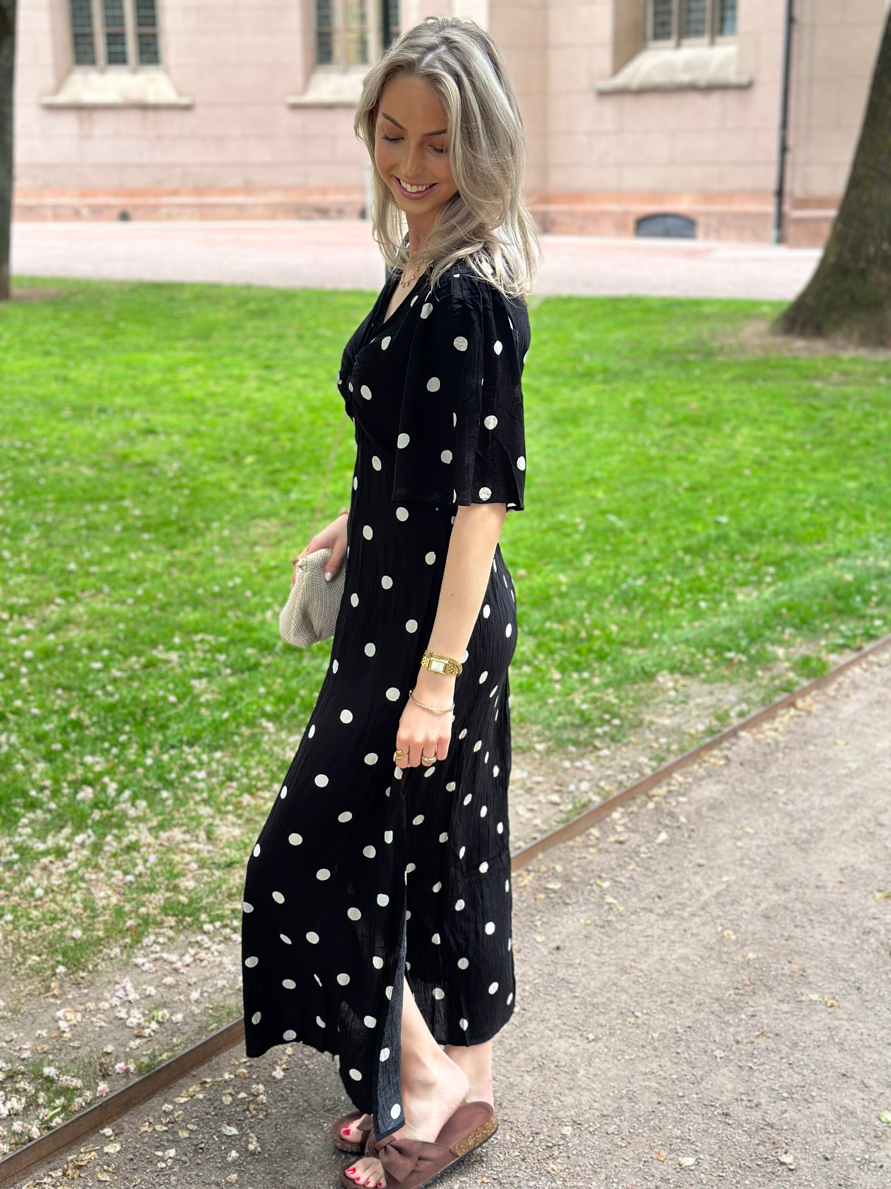 COSY HOUSE - DOT DRESS - BLACK