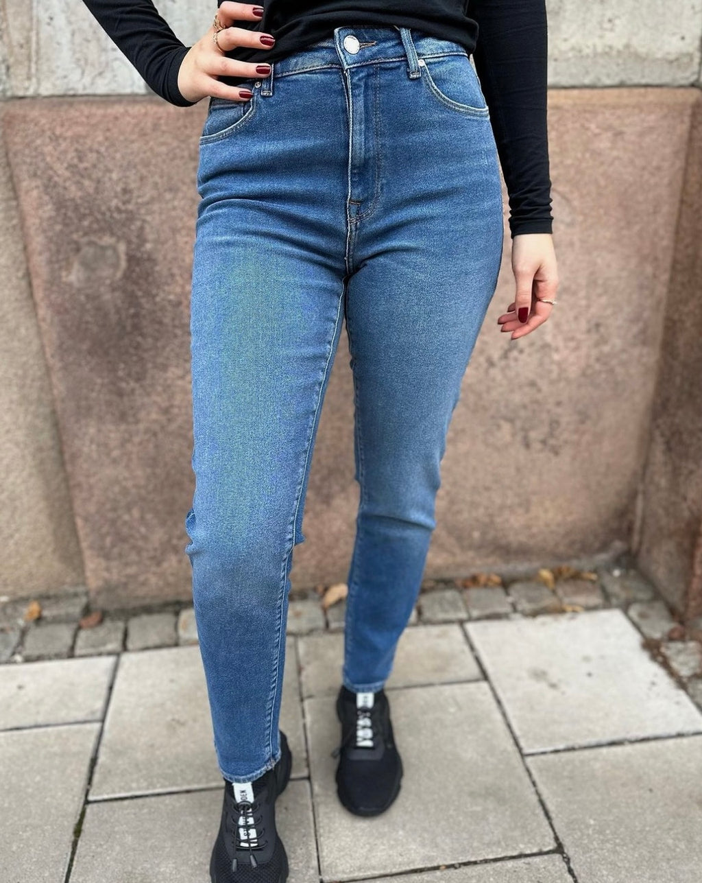 ONLY - EMILY STRETCH LIFE HW - MEDIUM BLUE DENIM