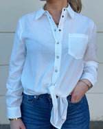 Ladda upp bild till gallerivisning, ONLY - LECEY LS KNOT SHIRT - CLOUD DANCER
