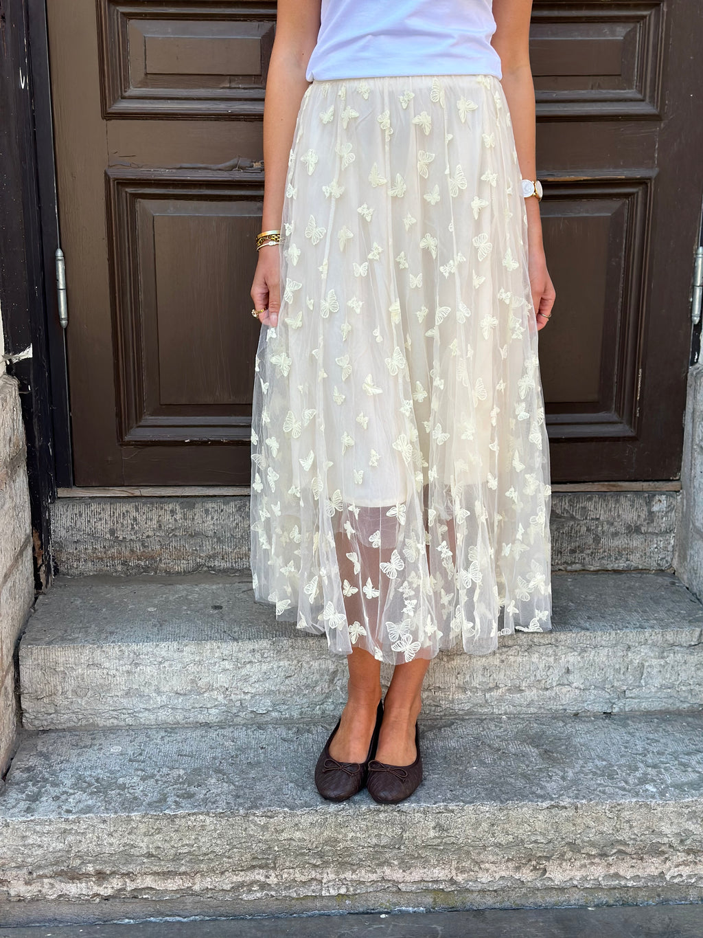 JÖRLEVIK - BUTTERFLY SKIRT - LIGHT YELLOW