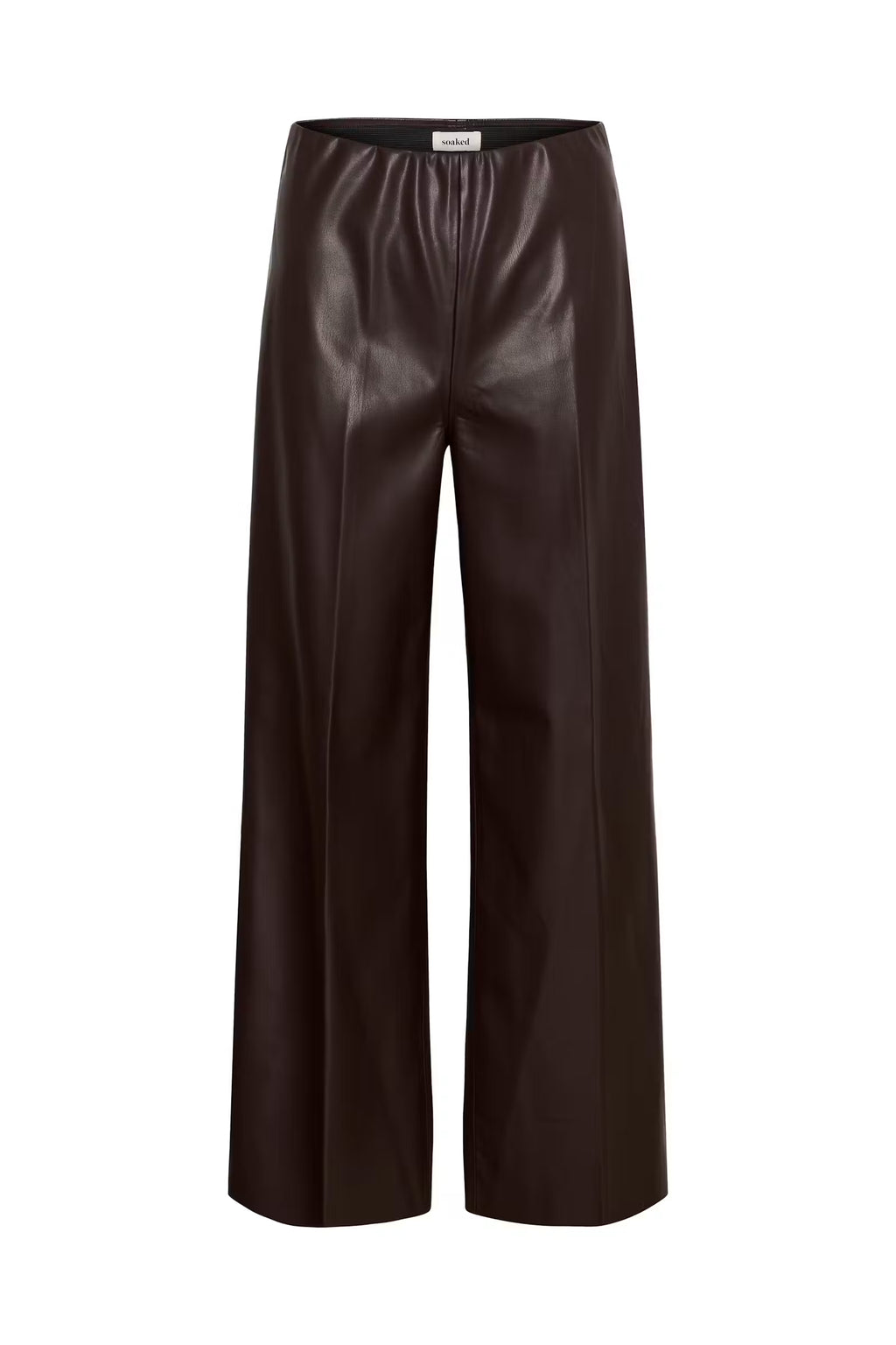 SOAKED - KAYLEE WIDE LONG PANTS - CHOCOLATE TORTE
